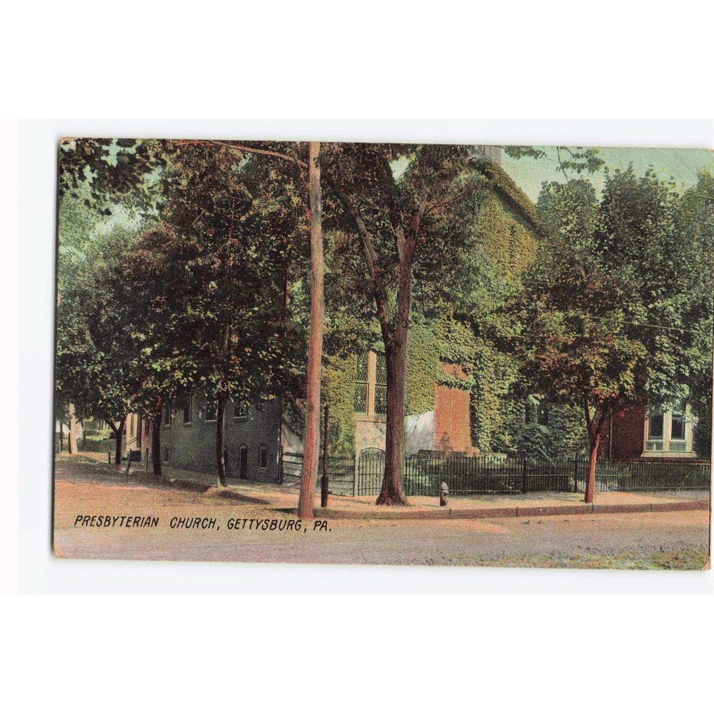 Vintage 1909 Presbyterian Church Gettysburg PA Postcard Rotograph Co E 3710a